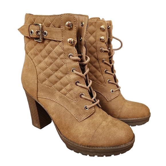 Guess Shoes - ❤️Guess Tan Brown Heeled Booties☆